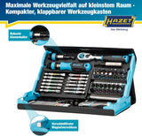 HAZET Bitsortiment SmartCase 2200SC-31, 73-teilig, Schlitz/PH/PZD/TX/Innen-6Kt. mit Farbcode