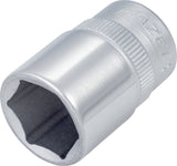 HAZET Steckschlüsseleinsatz 880 3/8 Zoll 6-kant SW 10 mm – CV-Stahl, verchromt, DIN 3124