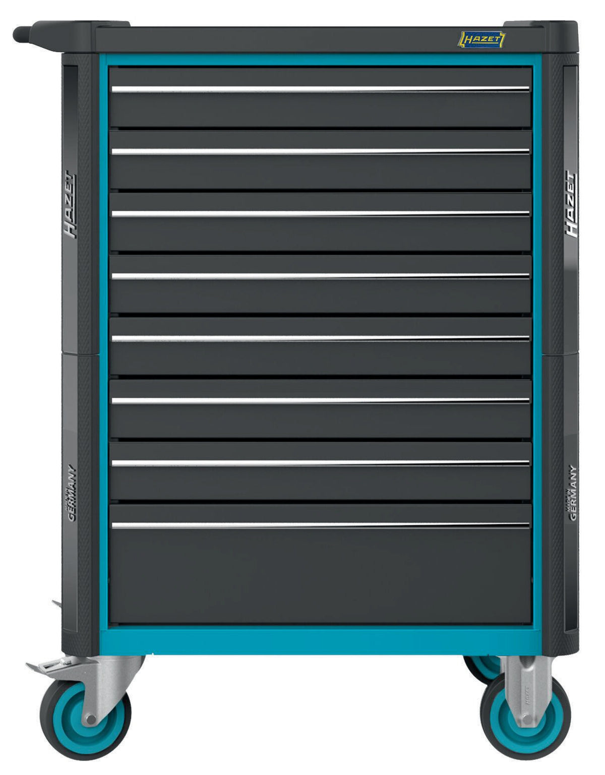 HAZET Werkzeugwagen 179N-7/220 – 7 Schubladen, 220-teilig, 540 kg, Stahlblech blau