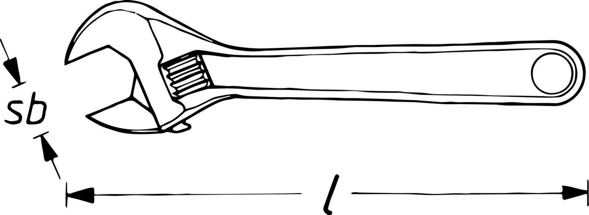 HAZET Rollgabelschlüssel 279-10 mit Einstellskala, max. 33 mm Spannweite, 256 mm Länge