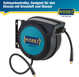 HAZET Druckluftschlauchtrommel 9040N-10 für Druckluft und Wasser, 15 m, automatisch