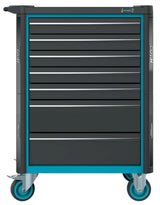 HAZET Werkzeugwagen 179N-7/220 – 7 Schubladen, 220-teilig, 540 kg, Stahlblech blau