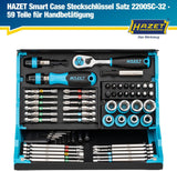 HAZET Bitsortiment SmartCase 2200SC-32, 59-teilig, Schlitz/PH/PZ/TX/Innensechskant