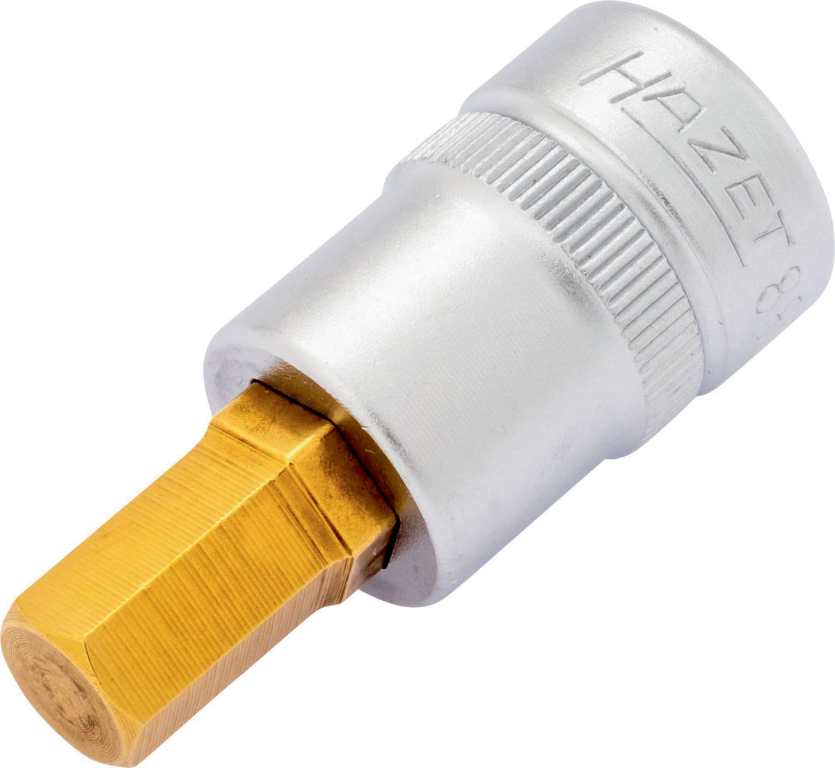 HAZET Steckschlüsseleinsatz 8801K 3/8 Zoll 6-kant SW 3 mm, Länge 43,5 mm, TIN-beschichtet