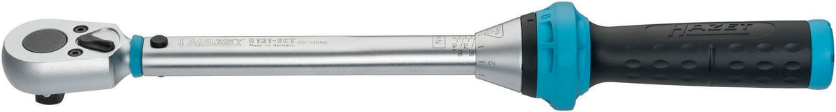 HAZET Drehmomentschlüssel 5107-3 CT 1/4 Zoll 1-9 Nm mit Umschaltknarre und Kalibrierschein