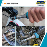 HAZET Drehmomentschlüssel 5107B-3CT 1/4 Zoll 1-9 Nm mit Bit-Umschaltknarre