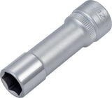 HAZET Steckschlüsseleinsatz 880LG 3/8 Zoll 6-kant SW 10 mm, Länge 54 mm, verchromt
