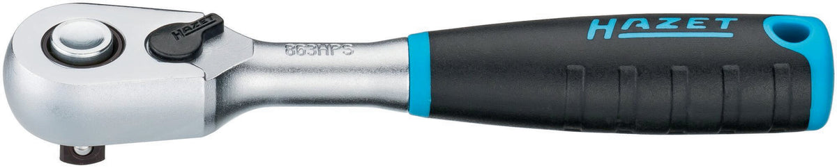 HAZET Hebelumschaltknarre 863HPS 1/4 Zoll 90 Zähne 2K-Griff