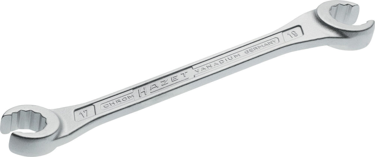 HAZET Doppelringschlüssel 612 10x11mm – Für Rohrverschraubungen und Überwurfmuttern