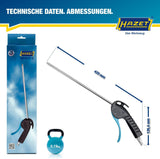 HAZET Druckluftausblaspistole 9040P-2 mit Kupplungsstecker DN 7,2 – 290 l/min