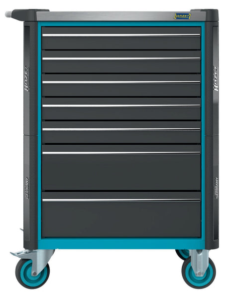 HAZET Werkzeugwagen 179NX-7/137 mit 137-teiligem Sortiment, 7 Schubladen, 1000 kg, Edelstahl-Arbeitsfläche