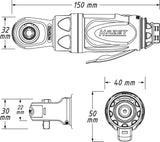 HAZET Druckluftratschenschrauber 9020P-2 Mini 6,3 mm (1/4″) 40 Nm – Kompakt & Leistungsstark