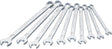 HAZET Ringmaulschlüsselsatz 600LG/10, 10-teilig, SW 10-19 mm, extra lang, CV-Stahl, verchromt