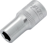 HAZET Steckschlüsseleinsatz 850 1/4 Zoll 6-kant SW 4 mm Länge 25 mm