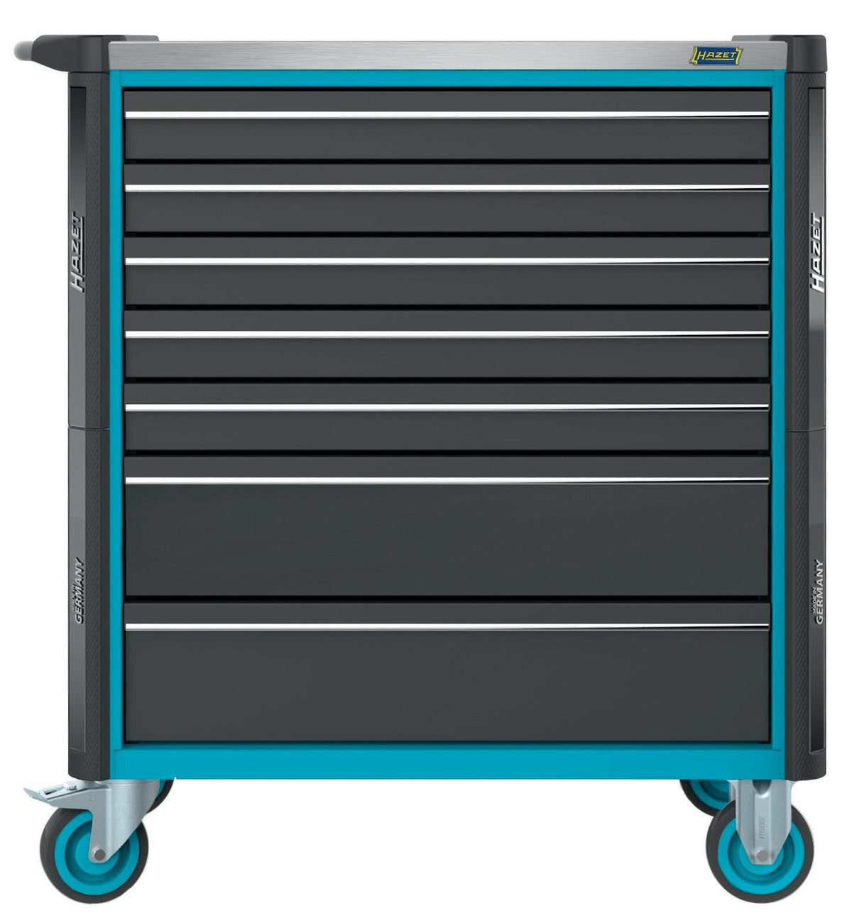 HAZET Werkzeugwagen 179NXL-7 mit 265-teiligem Werkzeugsatz, 7 Schubladen, 1000 kg Tragkraft