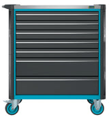 HAZET Werkzeugwagen 179NXL-7 mit 265-teiligem Werkzeugsatz, 7 Schubladen, 1000 kg Tragkraft