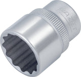 HAZET Steckschlüsseleinsatz 880Z 3/8 Zoll 12-kant SW 10 mm – CV-Stahl, verchromt