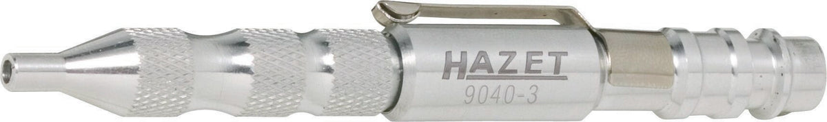 HAZET Druckluftausblaspistole 9040-3 – 12 bar, 360 l/min, 3 mm Düse, mit Anhänge-Clip