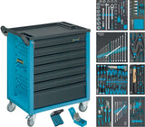 HAZET Werkzeugwagen 177-6, 780x498x915 mm, 6 Schubladen, Stahlblech, blau