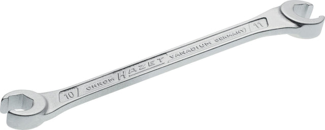 HAZET Doppelringschlüssel 612 10x11mm – Für Rohrverschraubungen und Überwurfmuttern