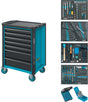 HAZET Werkzeugwagen 179N-7/220 – 7 Schubladen, 220-teilig, 540 kg, Stahlblech blau