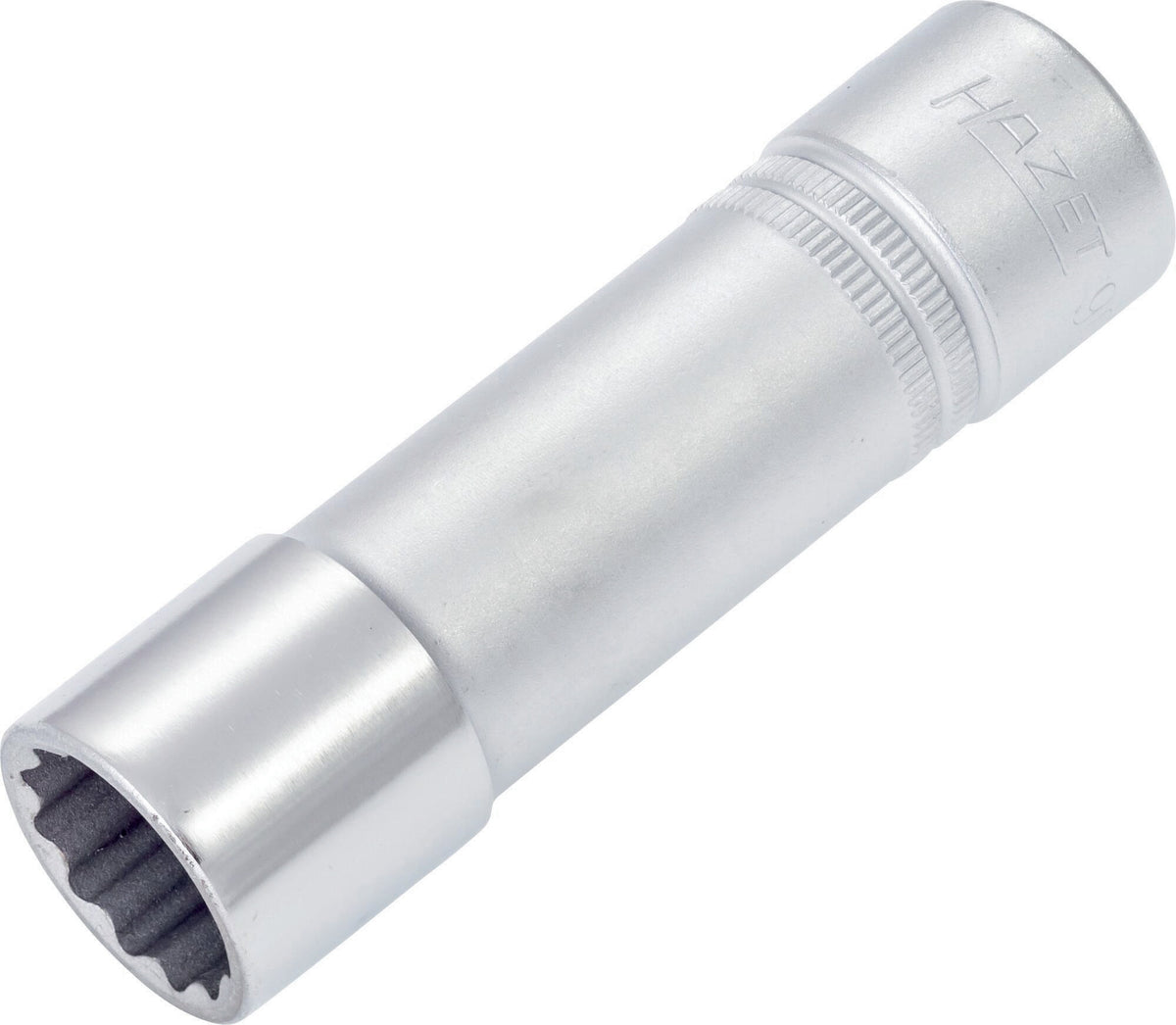 HAZET Steckschlüsseleinsatz 900TZ10 1/2 Zoll SW 10 mm Länge 85 mm – 12-kant CV-Stahl verchromt