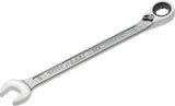 HAZET Maulringratschenschlüssel 606 SW 8 mm – umschaltbar, Ringseite 13° abgewinkelt, 60 Zähne