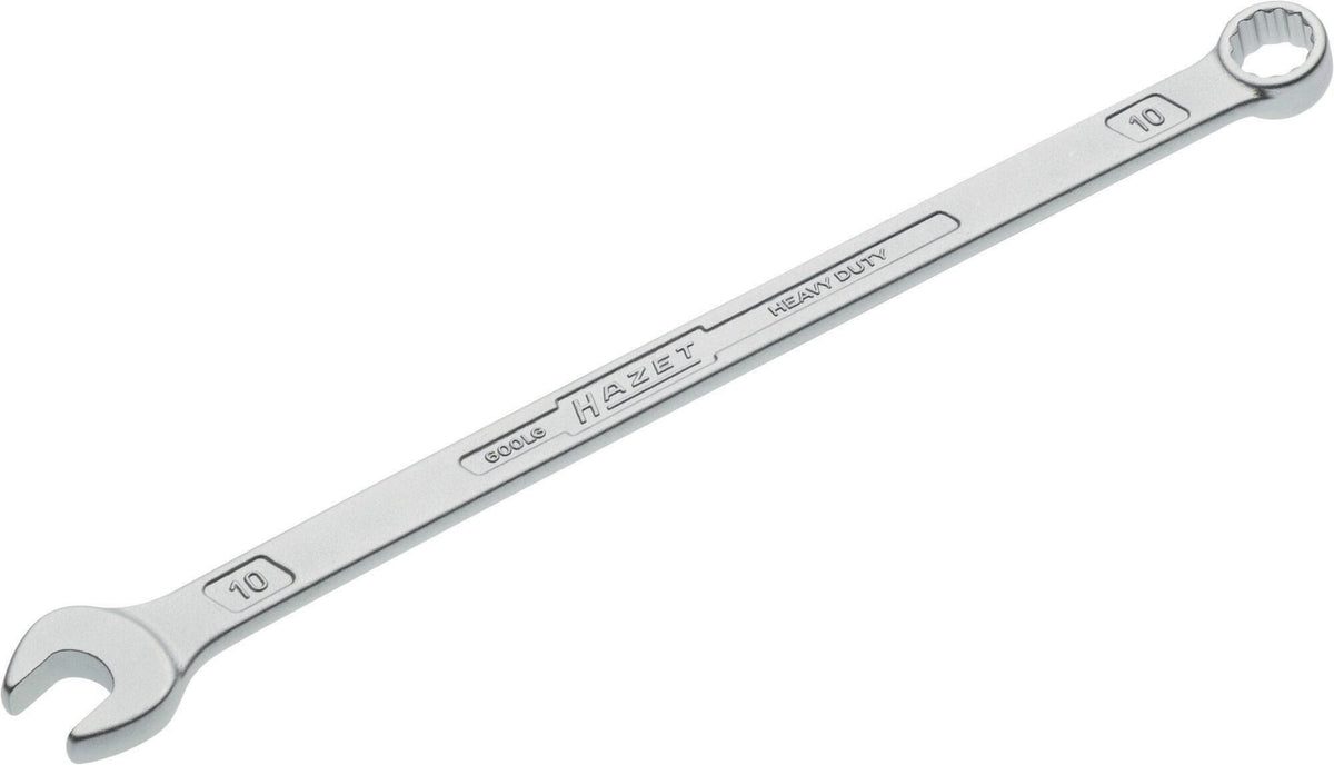 HAZET Ringmaulschlüssel 600 LG SW 10 mm – extra lang, CV-Stahl, verchromt