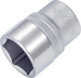 HAZET Steckschlüsseleinsatz 900 1/2 Zoll 6-kant SW 10 mm Länge 38 mm – CV-Stahl verchromt