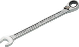 HAZET Maulringratschenschlüssel 606 SW 8 mm – umschaltbar, Ringseite 13° abgewinkelt, 60 Zähne