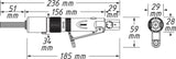 HAZET Nadelentroster 9035M-6 – 3000 min-¹, 13x1,3 mm Edelstahlnadeln, 360° Luftauslass