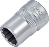 HAZET Steckschlüsseleinsatz 880Z 3/8 Zoll 12-kant SW 10 mm – CV-Stahl, verchromt