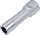 HAZET Steckschlüsseleinsatz 880LG 3/8 Zoll 6-kant SW 10 mm, Länge 54 mm, verchromt