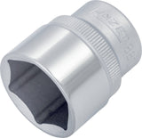 HAZET Steckschlüsseleinsatz 880 3/8 Zoll 6-kant SW 10 mm – CV-Stahl, verchromt, DIN 3124