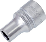 HAZET Steckschlüsseleinsatz 900 1/2 Zoll 6-kant SW 10 mm Länge 38 mm – CV-Stahl verchromt