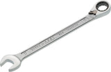 HAZET Maulringratschenschlüssel 606 SW 8 mm – umschaltbar, Ringseite 13° abgewinkelt, 60 Zähne