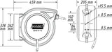 HAZET Druckluftschlauchtrommel 9040N-10 für Druckluft und Wasser, 15 m, automatisch