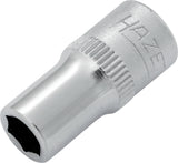 HAZET Steckschlüsseleinsatz 850 1/4 Zoll 6-kant SW 4 mm Länge 25 mm