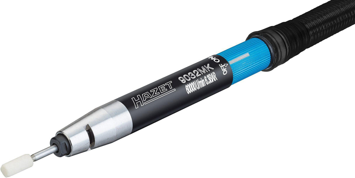 HAZET Druckluftstabschleifer 9032MK – 60000 min-¹, 3 mm Spannzange, für engste Stellen