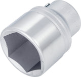 HAZET Steckschlüsseleinsatz 1000 3/4 Zoll 6-kant SW 24 mm, Länge 52 mm, CV-Stahl verchromt