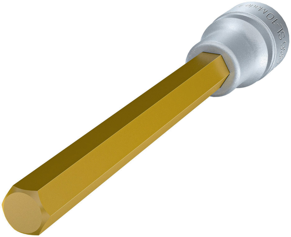 HAZET Steckschlüsseleinsatz 986-4 1/2 Zoll Innen-6-kant SW 4 mm Länge 60 mm TIN-beschichtet