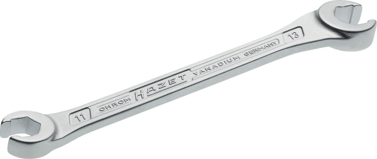 HAZET Doppelringschlüssel 612 10x11mm – Für Rohrverschraubungen und Überwurfmuttern