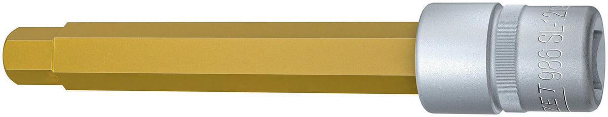 HAZET Steckschlüsseleinsatz 986-4 1/2 Zoll Innen-6-kant SW 4 mm Länge 60 mm TIN-beschichtet