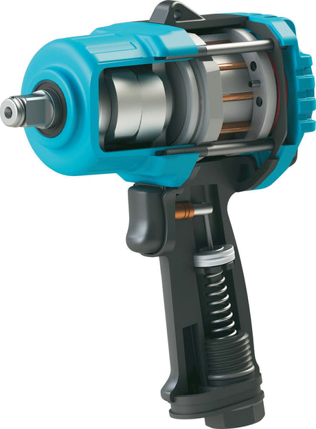 HAZET Druckluftschlagschrauber 9013TT 20 mm (3/4″) A4-kt. 2170 Nm – Twin Turbo Technologie