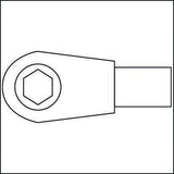 HAZET Einsteckumschaltknarre 6408 9x12mm 1/4" Antrieb – Spezialstahl verchromt