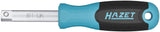 HAZET Steckgriff 811-UK 1/4 Zoll mit 3-Komponenten-Griff, Länge 134 mm, mattverchromt