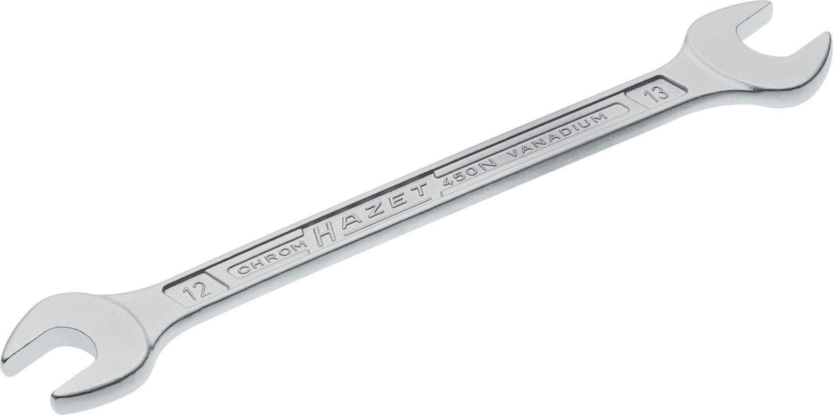 HAZET Doppelmaulschlüssel 450N 4x5 mm verchromt – CV-Stahl, DIN 3110