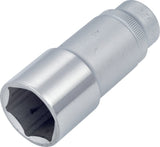 HAZET Steckschlüsseleinsatz 880LG 3/8 Zoll 6-kant SW 10 mm, Länge 54 mm, verchromt