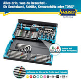 HAZET Bitsortiment SmartCase 2200SC-32, 59-teilig, Schlitz/PH/PZ/TX/Innensechskant