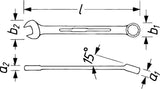 HAZET Ringmaulschlüssel 600N SW 5,5 mm Form A CV-Stahl 105 mm